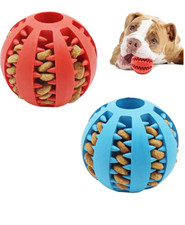 Balle Mâcher Chien Jouet Élastique Caoutchouc Interactif Chiot Petit Animal Dent