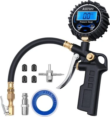 AstroAI Digitaler Reifenfüller mit Manometer mittlerem 250 PSI Luftfutter und