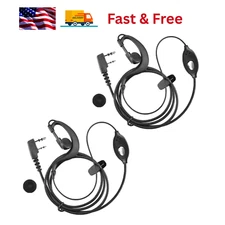 2 Pin Walkie Talkie Earpiece Headset Earphone For BAOFENG/BAOJIE/WEIERWEI Radio