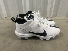 Nike Force Trout 7 Pro MCS Mens Sz 12.5 White Black Baseball Cleats CT0828-102