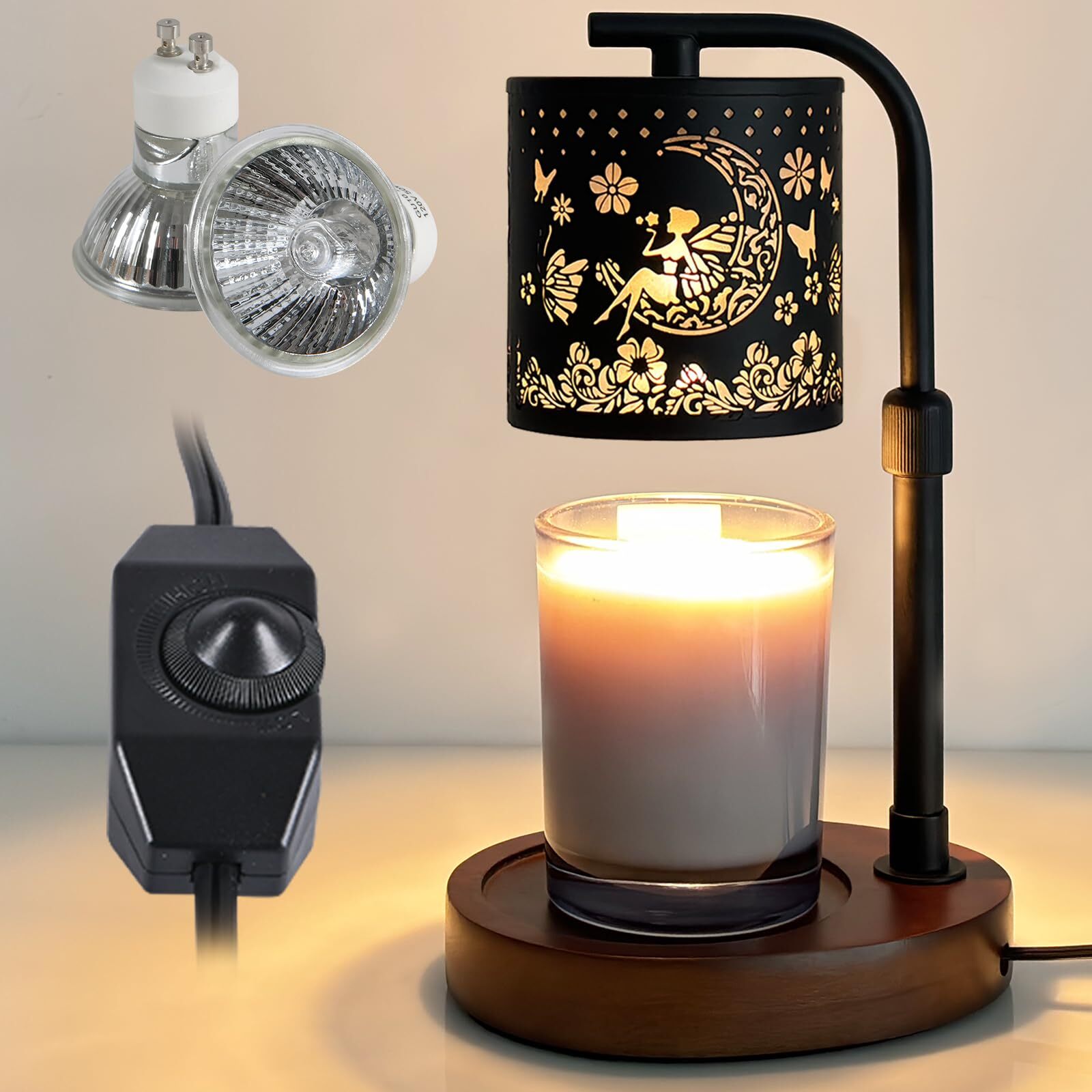 Candle Warmer Lamp with Dimmable Light - Perfect Gift for Mom, Valentine's Day & Home Decor-image