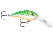 Rapala Shad Dancer 05 Green Tiger UV 2" 1/4 oz Crankbait Lure