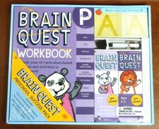 BRAND NEW BRAIN QUEST PRESCHOOL SUCCESS PACK Workbook Card Decks Write L2