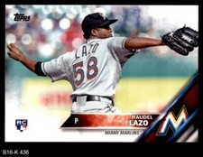 2016 Topps #436 Raudel Lazo Marlins RC 8 - NM/MT