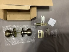 (5) Probrico 5 Pack Keyed Alike Entrance Door Knobs