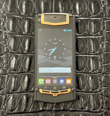 VERTU Android Ti Black PVD 18K Rose Gold Global 3G GSM Luxury Phone 64GB