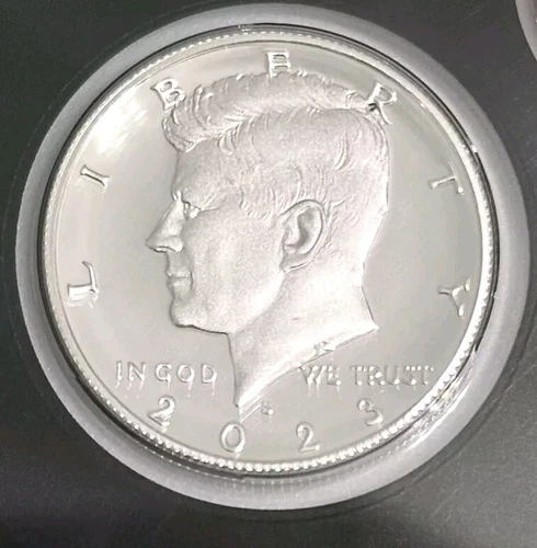 2023 S SILVER Proof Kennedy Half Dollar, Amazing Piece, Still In Mint Set