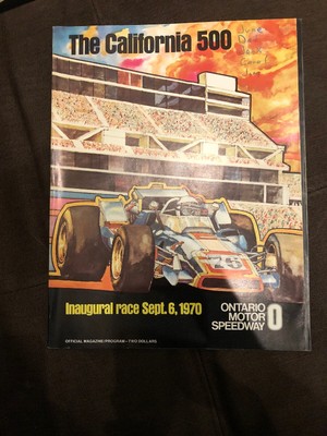 Inaugural Race Advertising Poster Ontario Motor Speedway 1970 California 500