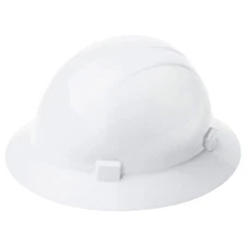 Delta Plus Safety Americana Heat Full Brim Hard Hat, 4-Point Ratchet Suspension