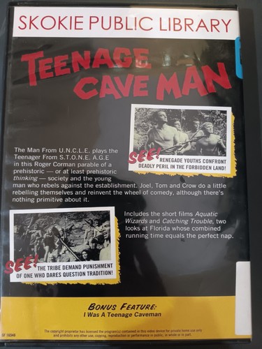 Teenage Cave Man DVD 2016 Mystery Science Theater 3000 - Picture 2 of 2