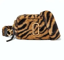 Marc Jacobs Snapshot Tiger-Print Faux Fur Camera Bag New With Tags