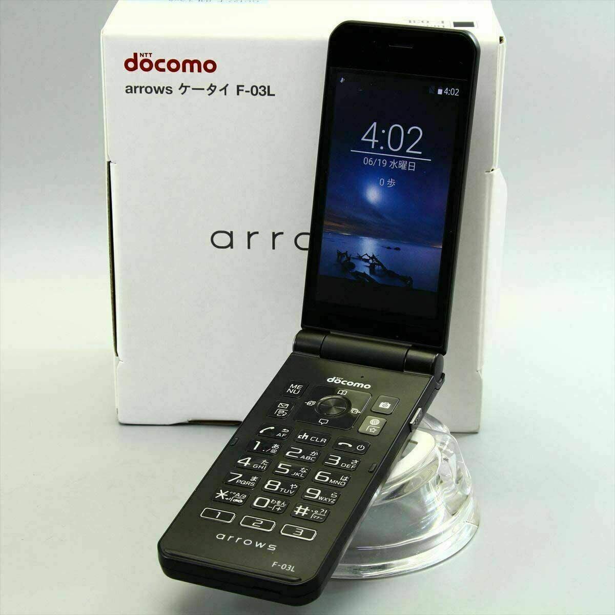 Fujitsu ARROWS Phone F-03L sim-free unlocked foldable android BLACK Japan
