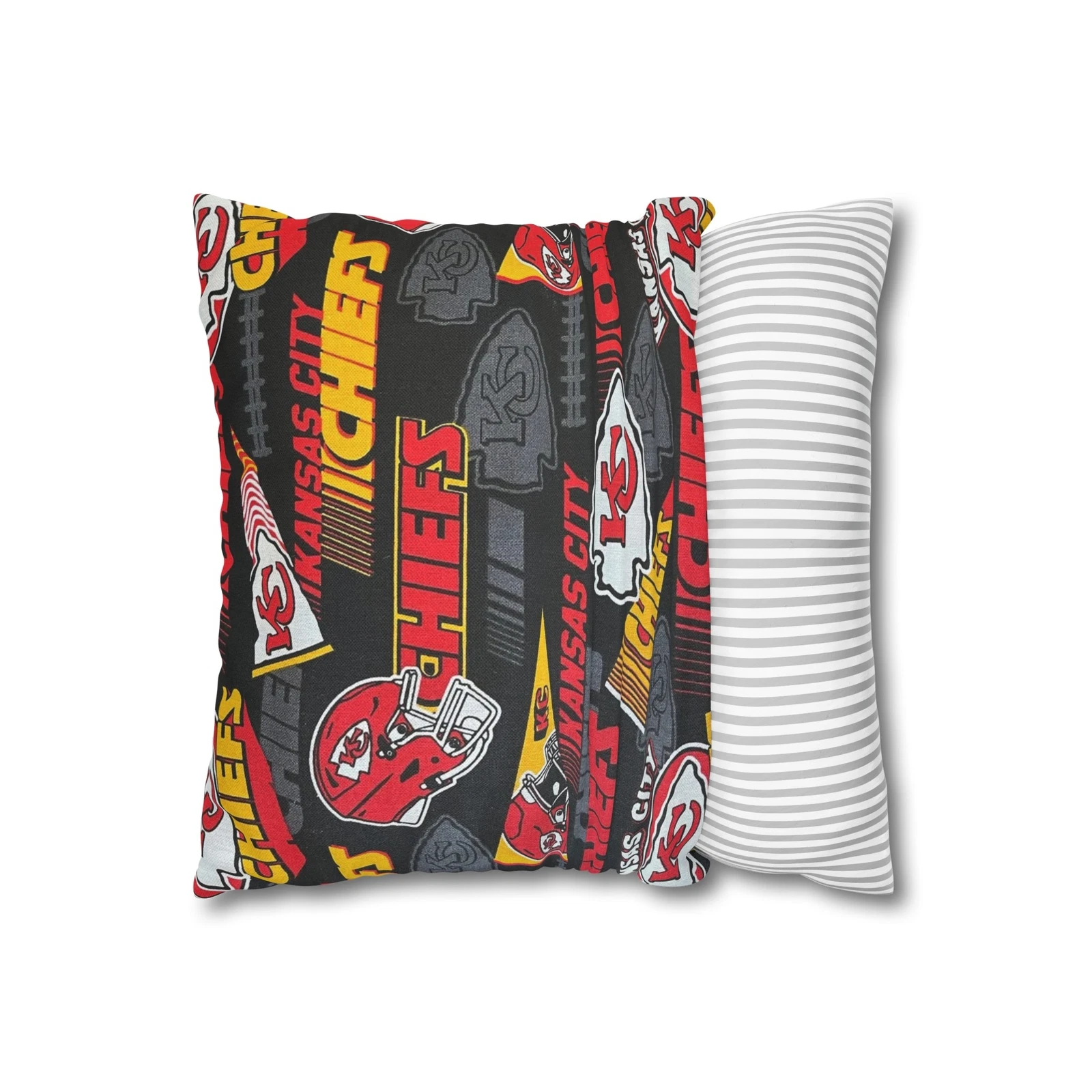 Kansas City Chiefs Spun Square Throw Pillow