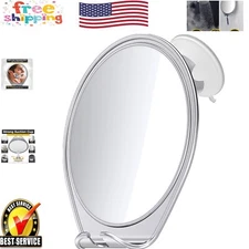 Fogless Shower Mirror with Suction Cup - Razor Holder for Effortless Shaving
