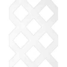 White Plastic Lattice Fence 24" High X 48" Long for Use with Fanta-Sea Pools