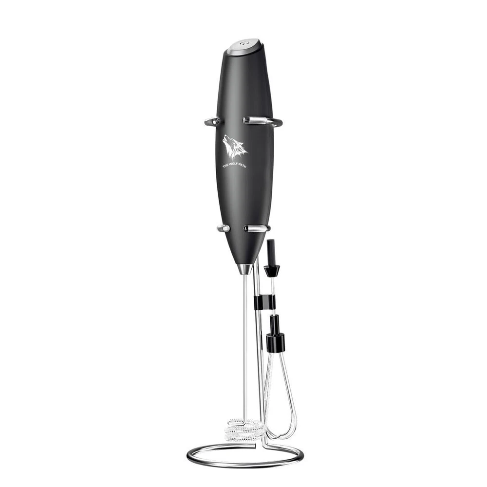 Milk Frother Handheld - Mini Foamer for Esspreso  - Double Whisk Drink Mixer