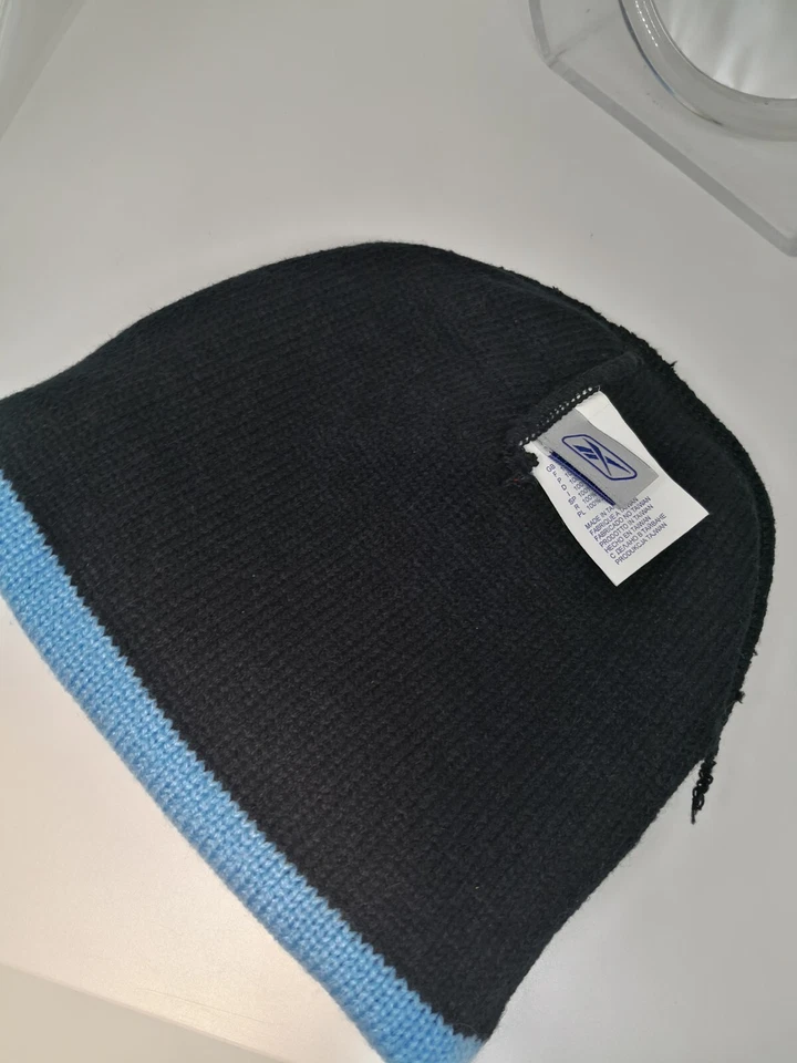 De Colección Reebok| Hecho en Taiwán Sombrero de Invierno Gorro Acrílico Negro Bloque de Color  Foto 4 de 4