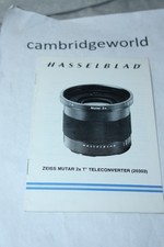 HASSELBLAD 2X TELECONVERTER LENS INSTRUCTION MANUAL GUIDE BOOK ORIGINAL GENUINE
