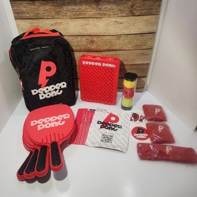 Pepper Pong Table Ping Pong 4 Paddles Net 3 Balls Carrybag Rules Shark Tank