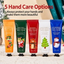 1 Set 5PCS Christmas Gift Improve Dry Rough Hand Cream Hydrating Hand Lotion