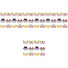 96 Pcs  Summer Party Glasses Decorative Paper Eyeglasses Children Photo Props