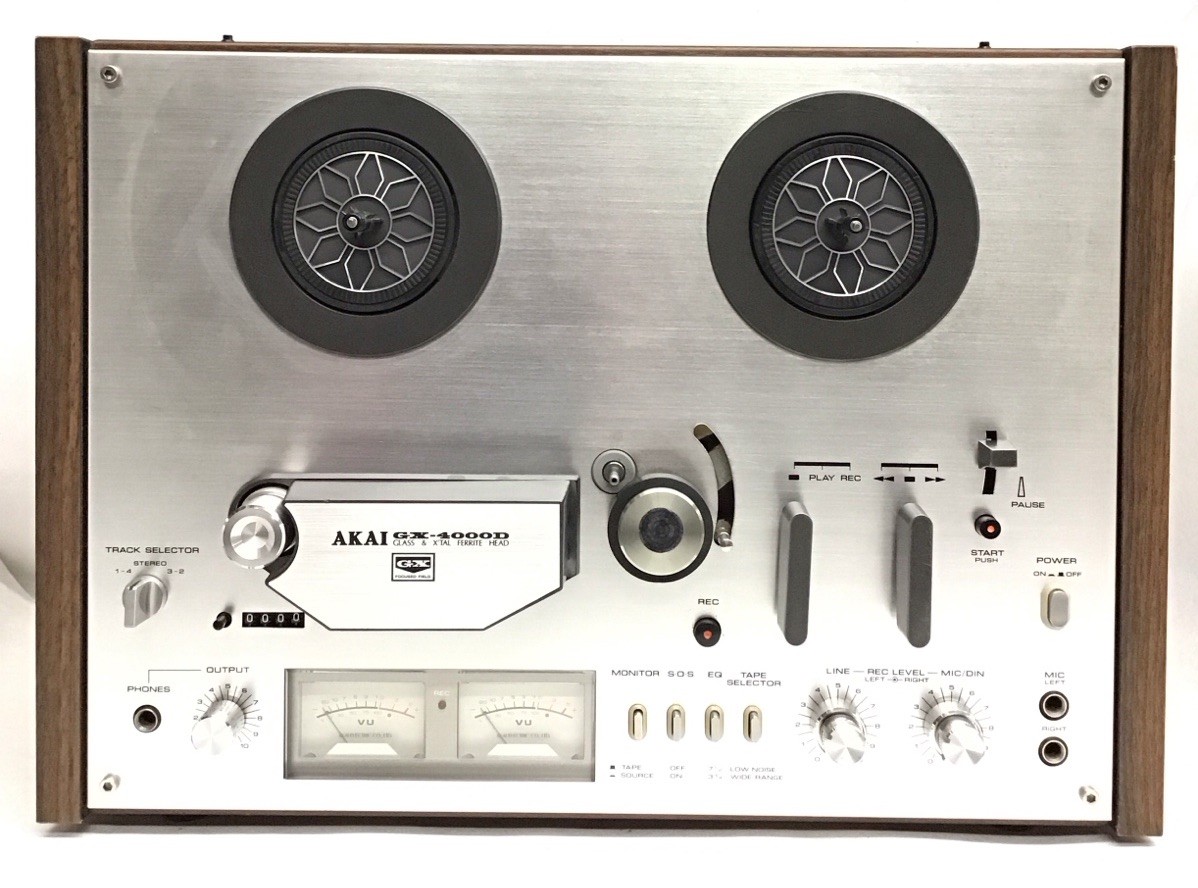 AKAI U400 動作品 VTG AKAI GX-4000D Reel To Reel Tape Recorder Japan Power Runs