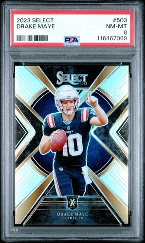 2023 Panini Select - 2024 Xrc Prizm Drake Maye #503 (RC)