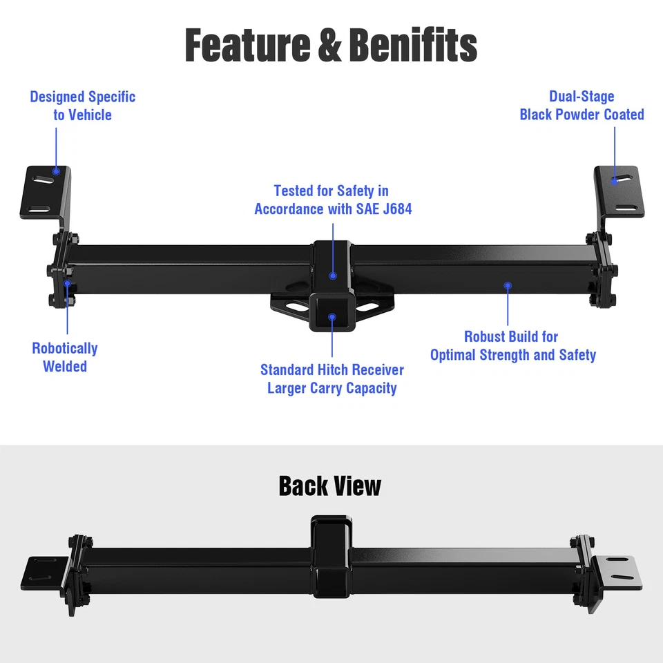 Receptor de engate de reboque classe 3 para Toyota Rav4 1996-2005 - Imagem 2 de 4