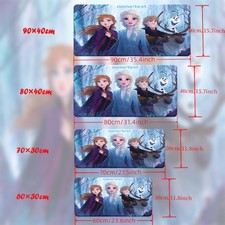 40 90cm Customizable Frozen Anna Elsa XXL Mouse Pad - Non-Slip Rubber Base, La