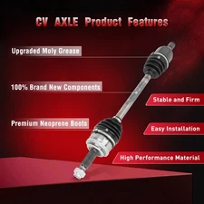 Front Left CV Axle For Hyunda Elantra 1.8L 2013-2016 GT Auto AT 2014 2015 US