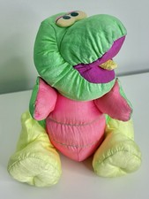 Fisher Price Vintage Baby Dino-Roarrs Rex Stuffed Animal Plush 1992 Squeaky Toy