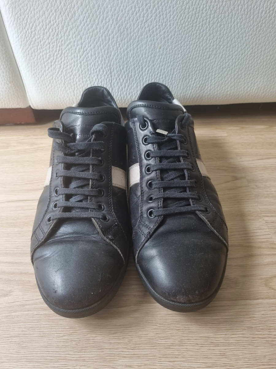 Dior Homme Vintage 2005 Black Leather Sneakers B12 41.5 Hedi Dior Homme Vintage 2005 Black Leather Sneakers B12 41.5 Hedi