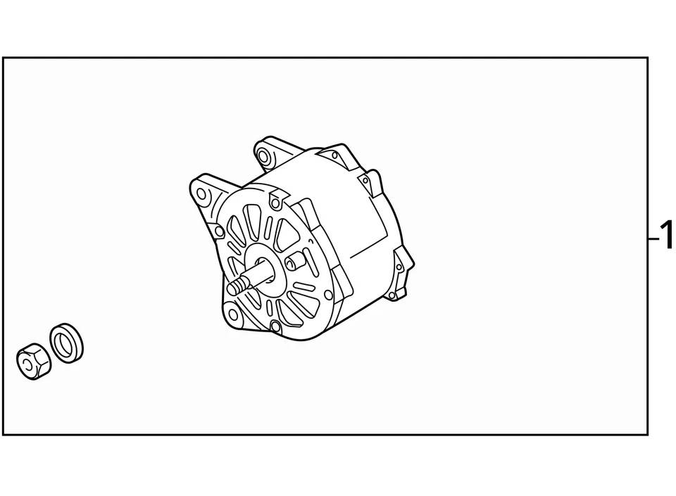 2012 Volkswagen EOS Alternator 2.0L 140 Amp Used OEM 06B903016AB 81K Miles - Image 4 of 4