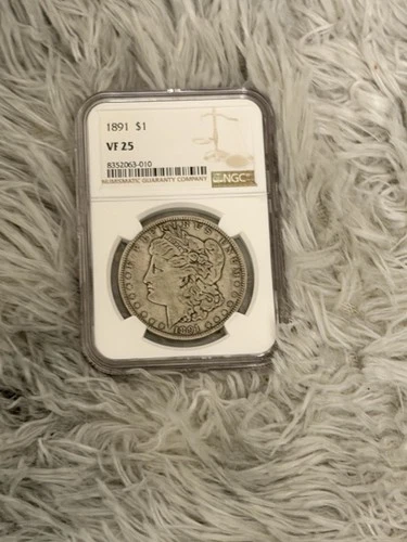 1891 Morgan Dollar $1 NGC VF 25 Silver Coin🔑DATE🔑