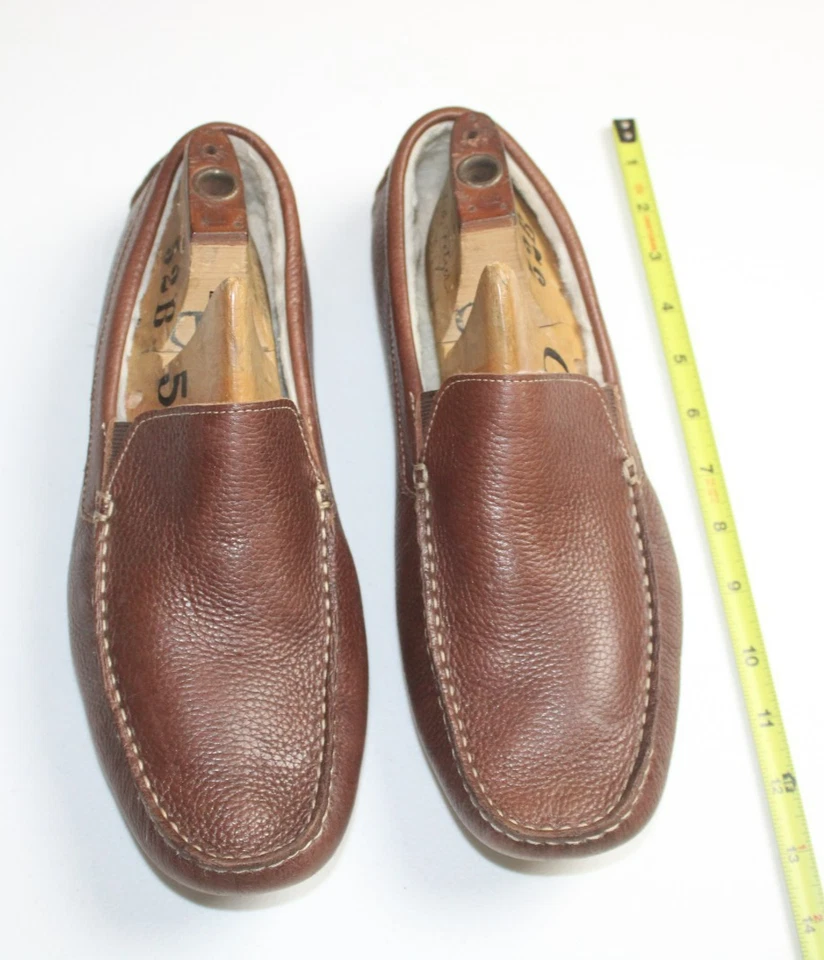 Mocassim Rockport Masculino Couro Driving Moc Chinelos Marrom Conforto Tamanho 10 - Imagem 4 de 4