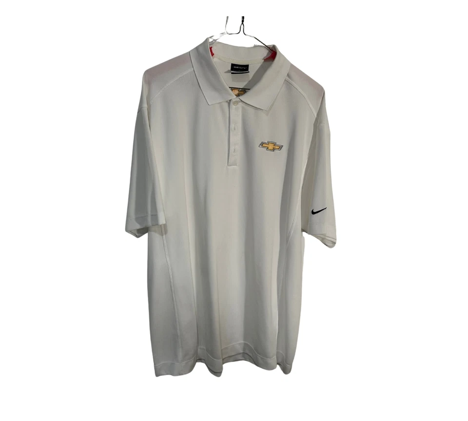 ¡Camisa personal Johnny Rutherford! Propiedad de Chevy y Nike Golf Indy Racer: certificado de autenticidad Estate Foto 2 de 4