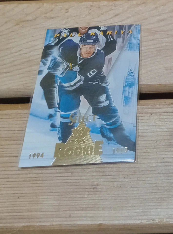 ¡¡Lote de 3 tarjetas de novato de hockey de la corte!! Mediados de los 90 Originla Alfredsson Kariya RC casi nuevo/como nuevo! Foto 4 de 4