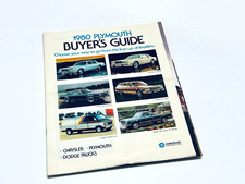1980 Chrysler Fifth Avenue Cordoba Plymouth Caravelle Dodge Mirada Brochure