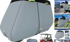 Ultra Thick 900D 600D Golf Cart Cover 2/4/6 Gray Black Fit for 2 Passenger Cart