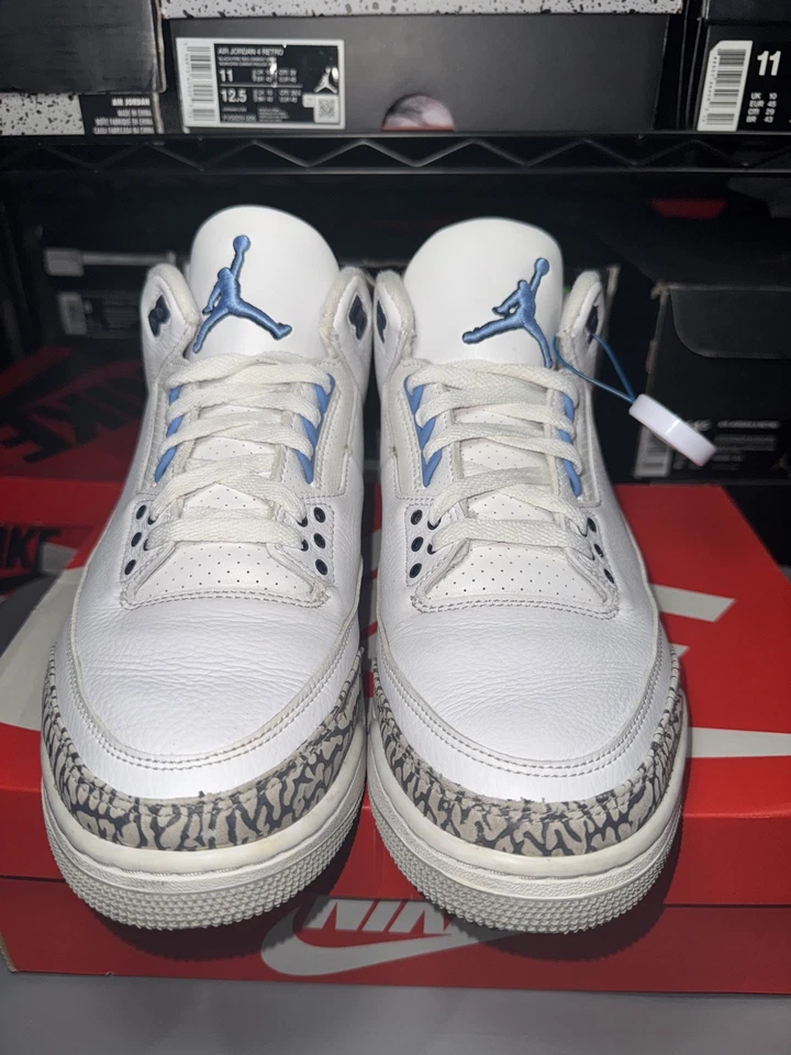 Talla 11.5 - Jordan 3 Retro Mid UNC (USADO) Foto 4 de 4