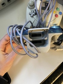 Sega Dreamcast Console White Bundle, 2 Controllers, Cords, VMU, Tested Works