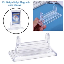 US For 100pt-180pt Magnetic Card Holder Base Baseball Trading Card Display Stand