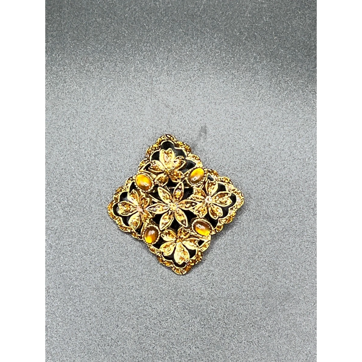 Gold Amber Fashion Brooches & Pins for sale | eBay