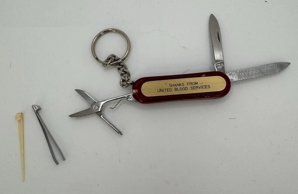 Lote De 2 Cuchillos De Bolsillo Promocionales De Colección Imperial Jacques Seeds United Blood Blade Foto 3 de 4