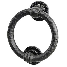 Anneau heurtoir de porte quincaillerie finition fonte solide décoration avant porte accessoires