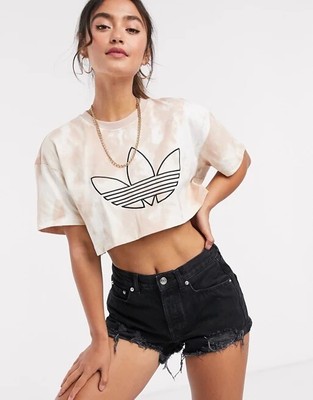 adidas crop top t shirt