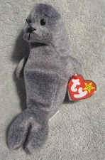 Th Beanie Baby Slippery the Seal DOB February 17, 1998 MWMT Free Shipping
