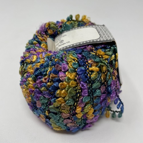 Muench Yarns Fabu M4324 Rainbow Multicolor Boucle 50g French - Picture 4 of 9