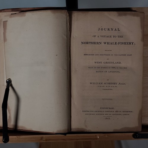 William Scoresby / JOURNAL OF VOYAGE TO THE NORTHERN WHALE-FISHERY Greenland - Picture 5 of 7