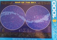 Eurographics Map of the Sky 1000 Piece Puzzle New Open Box Sealed Pieces